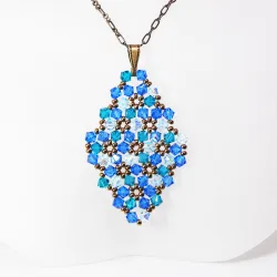 Pendant 40cm - Marissa Rhombus M-Bronze Chain - Pendant 40cm - Laiton bronze